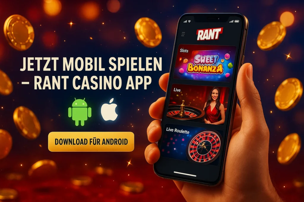 Rant Casino Android iOS App Desktop