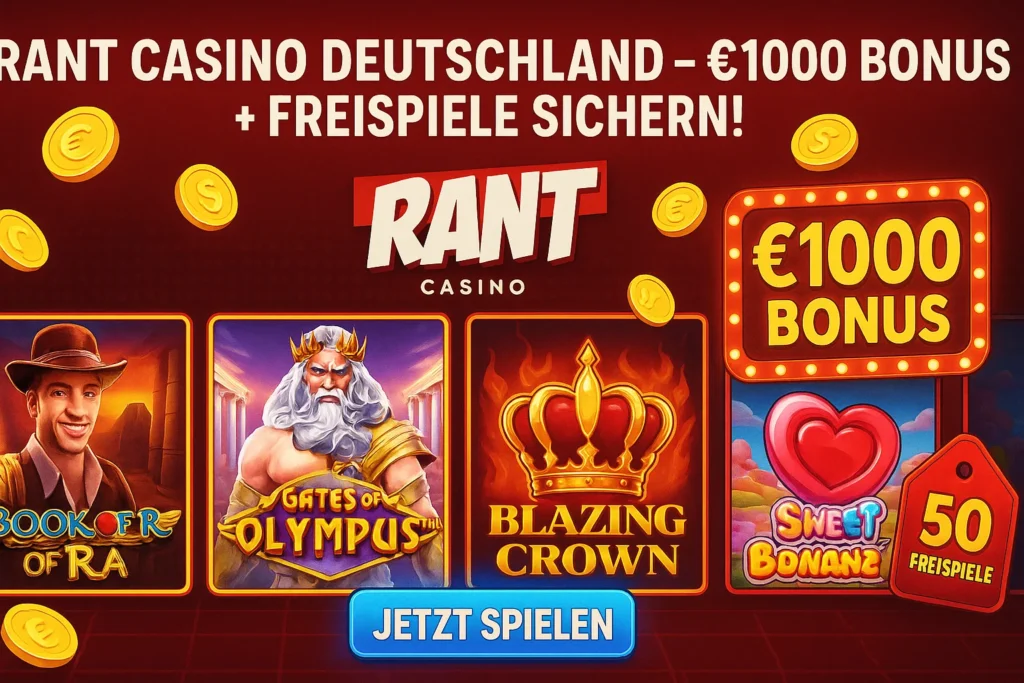 Rant Casino Deutschland €1000 Bonus Desktop