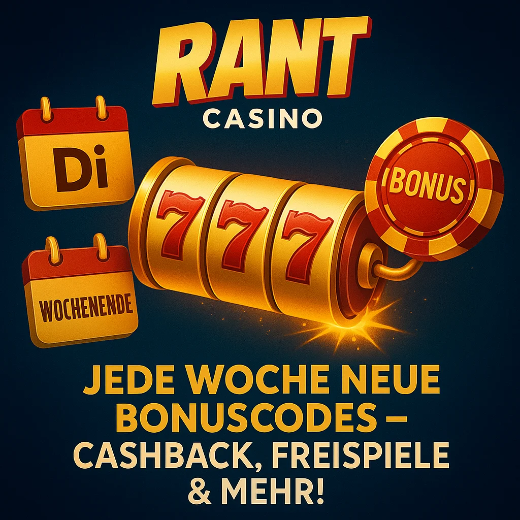 Rant Casino Deutschland – Bonuscodes, Cashback, Freispiele
