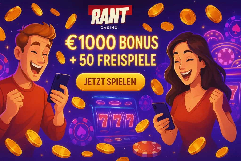 Rant Casino Willkommensbonus 1000€ Desktop