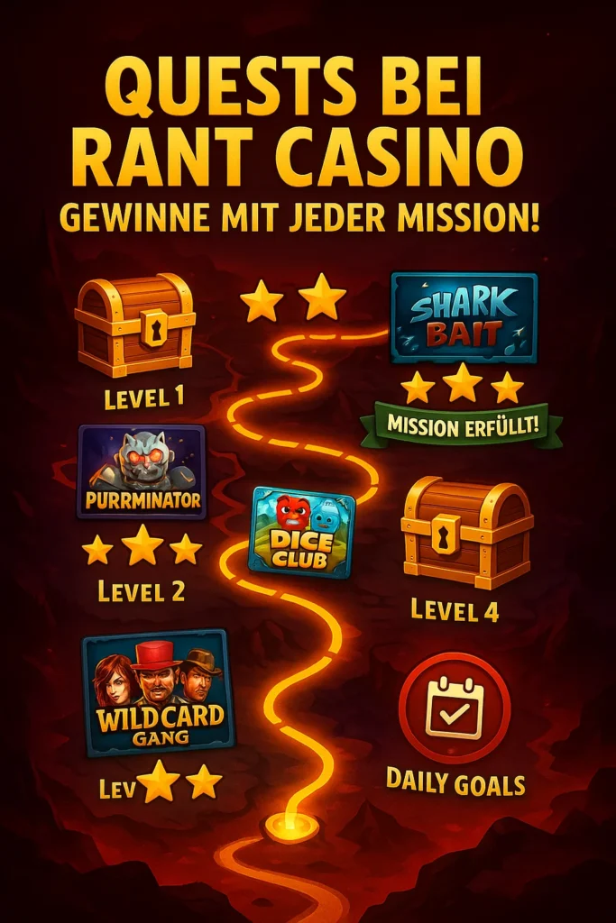 Rant Casino Quests und Missionsspiel Bonus Mobile